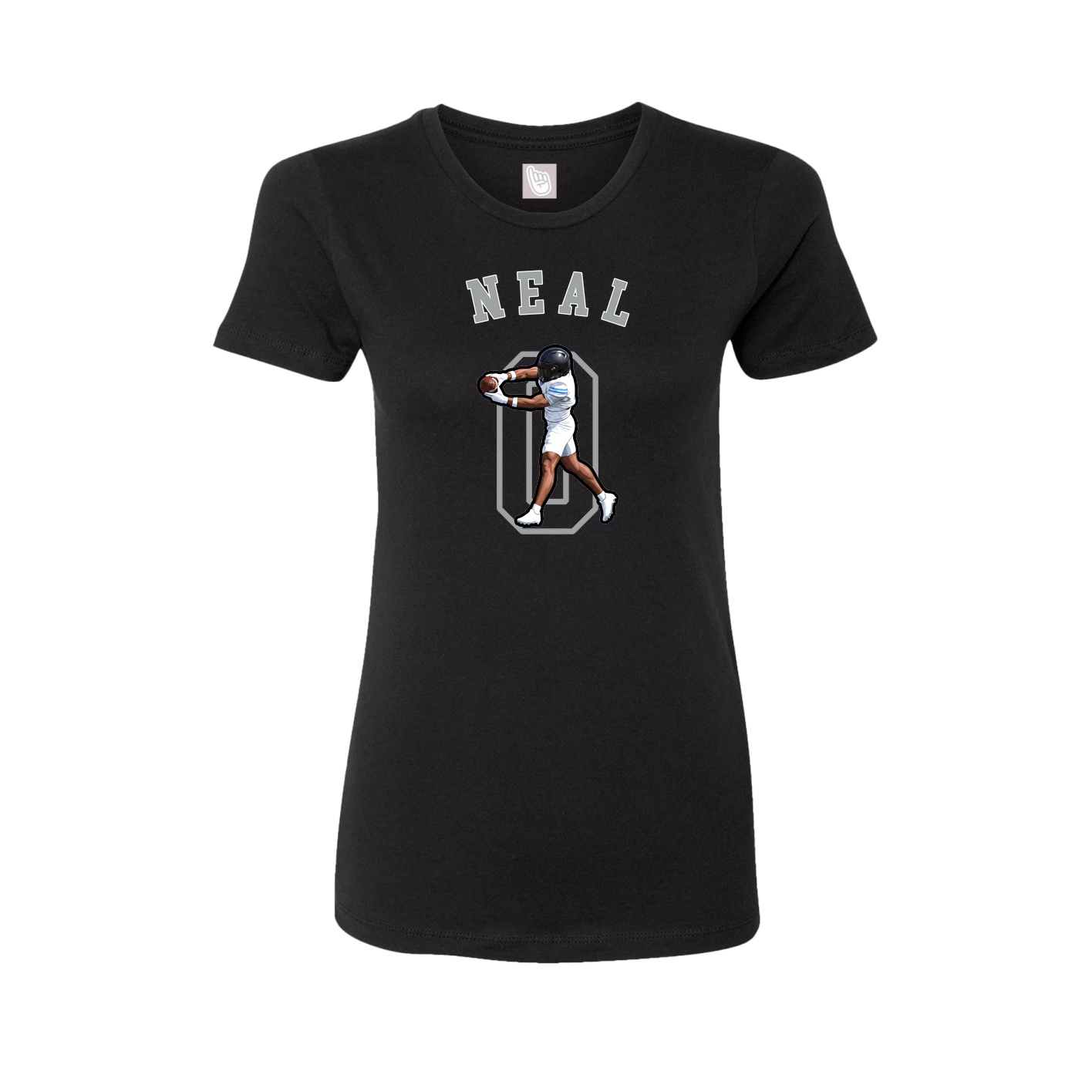 Fitted Women's Tee — Shirsey Arch in Black