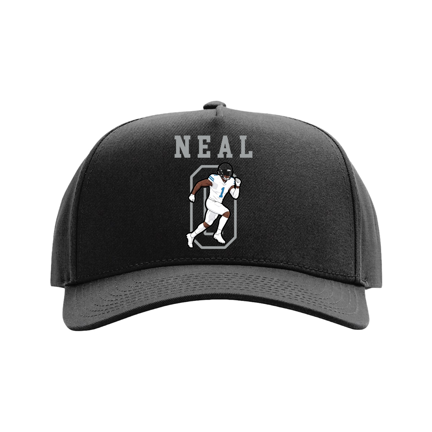 Full Fabric Five-Panel Champ Cap — Shirsey in Black