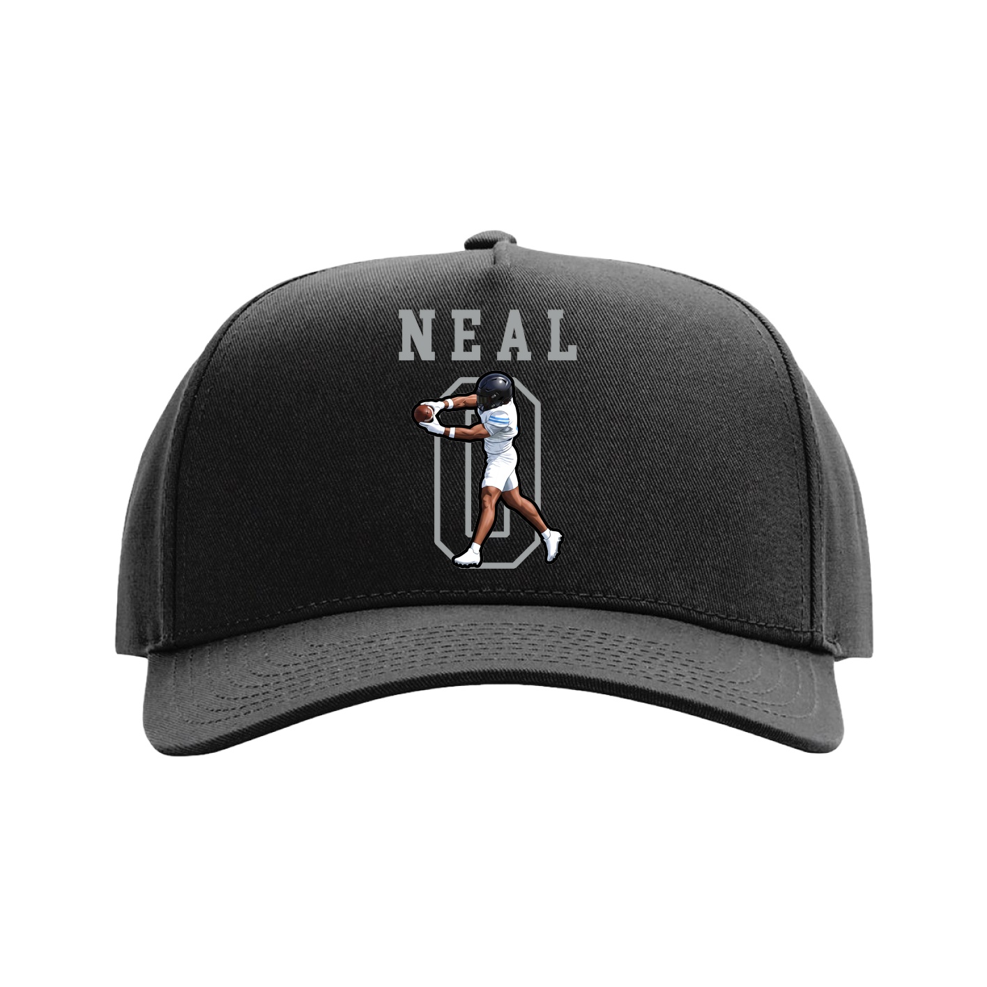 Full Fabric Five-Panel Champ Cap — Shirsey in Black