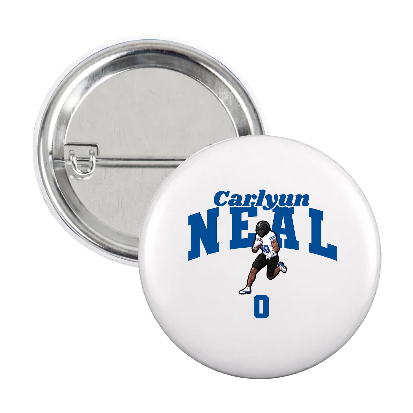 Game Day Button — Signature Arch in White