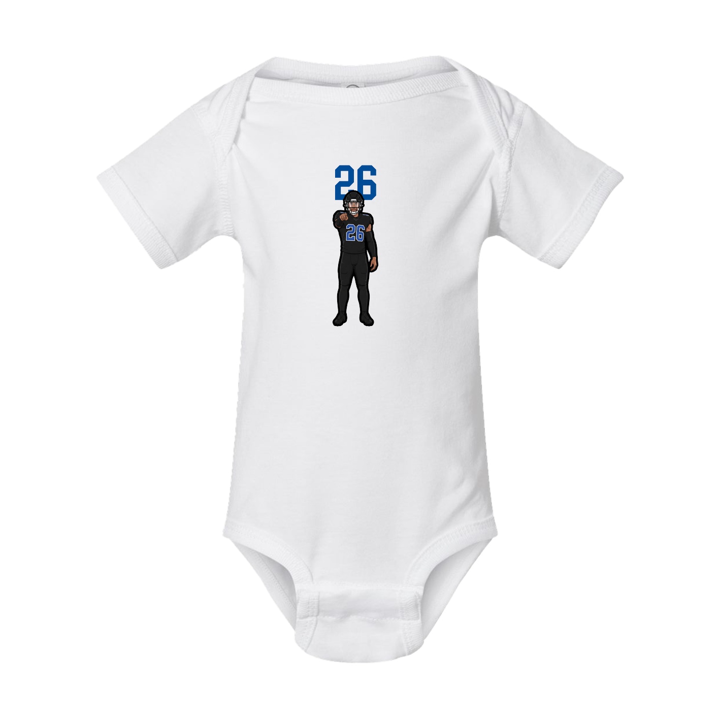 Baby Onesie — Number Top in White