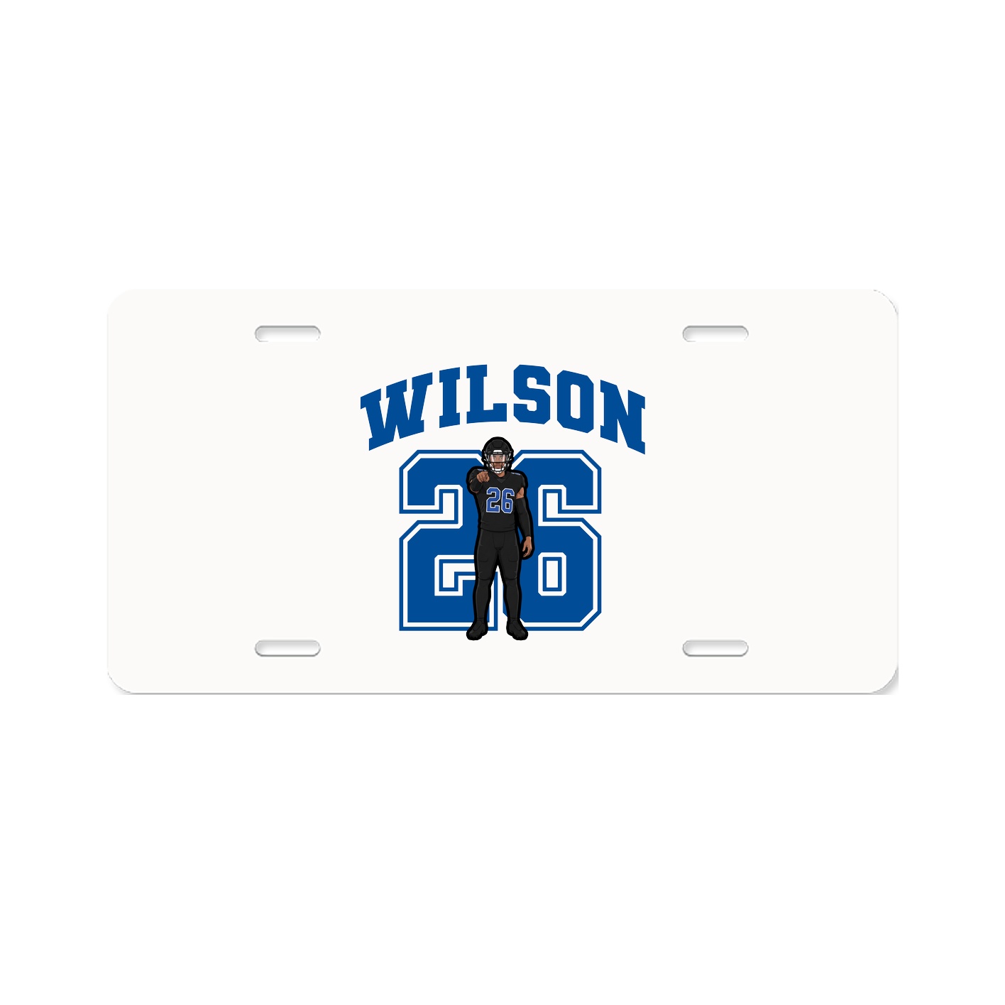 License Plate — Number in Classic