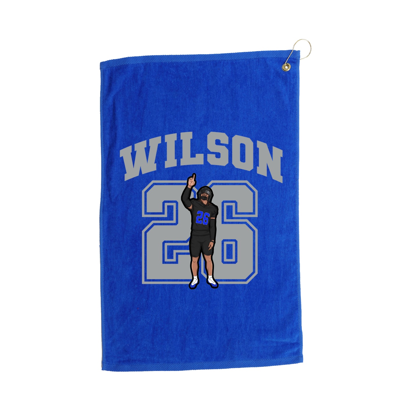Golf Towel — Number in Royal