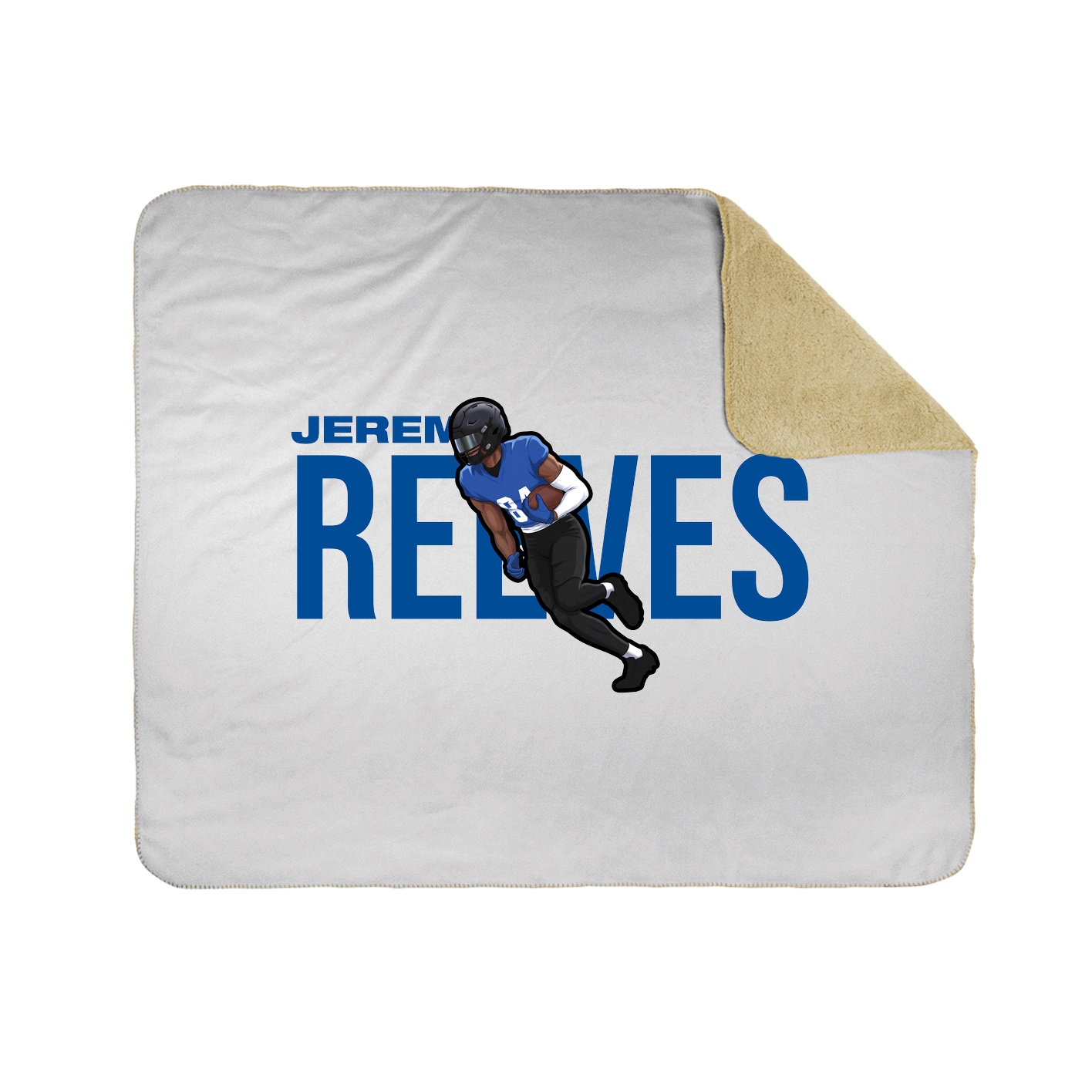 Throw Blanket — Player Name in White