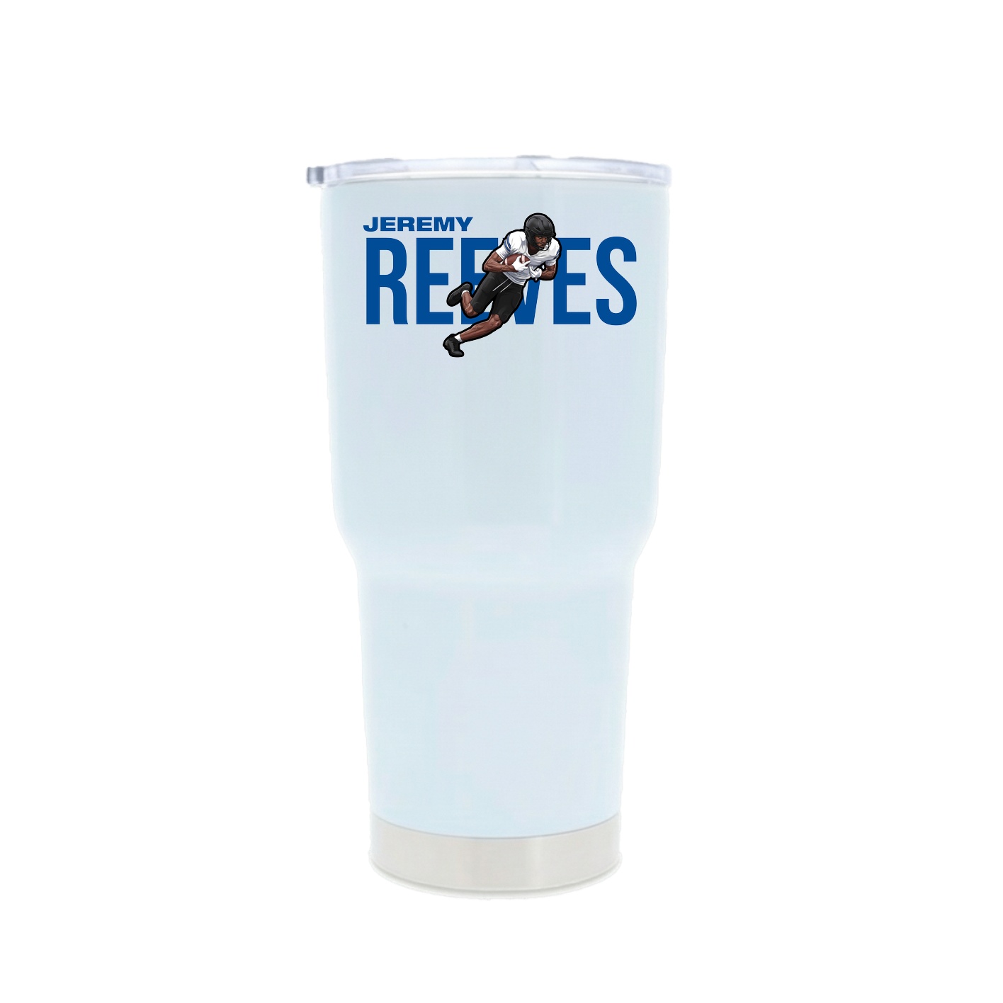 30oz Stainless Steel Tumbler — Player Name in White
