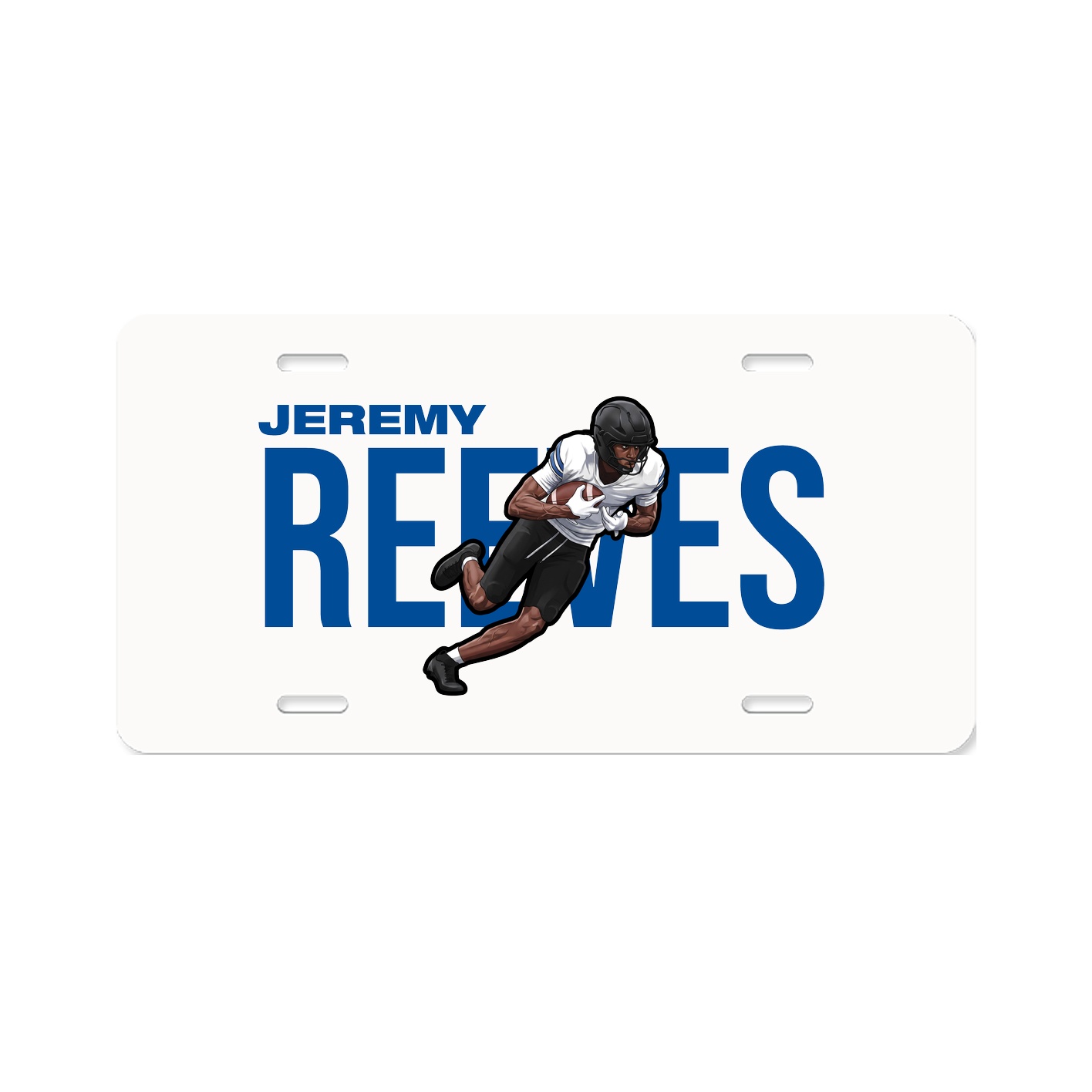 License Plate — Player Name in Classic