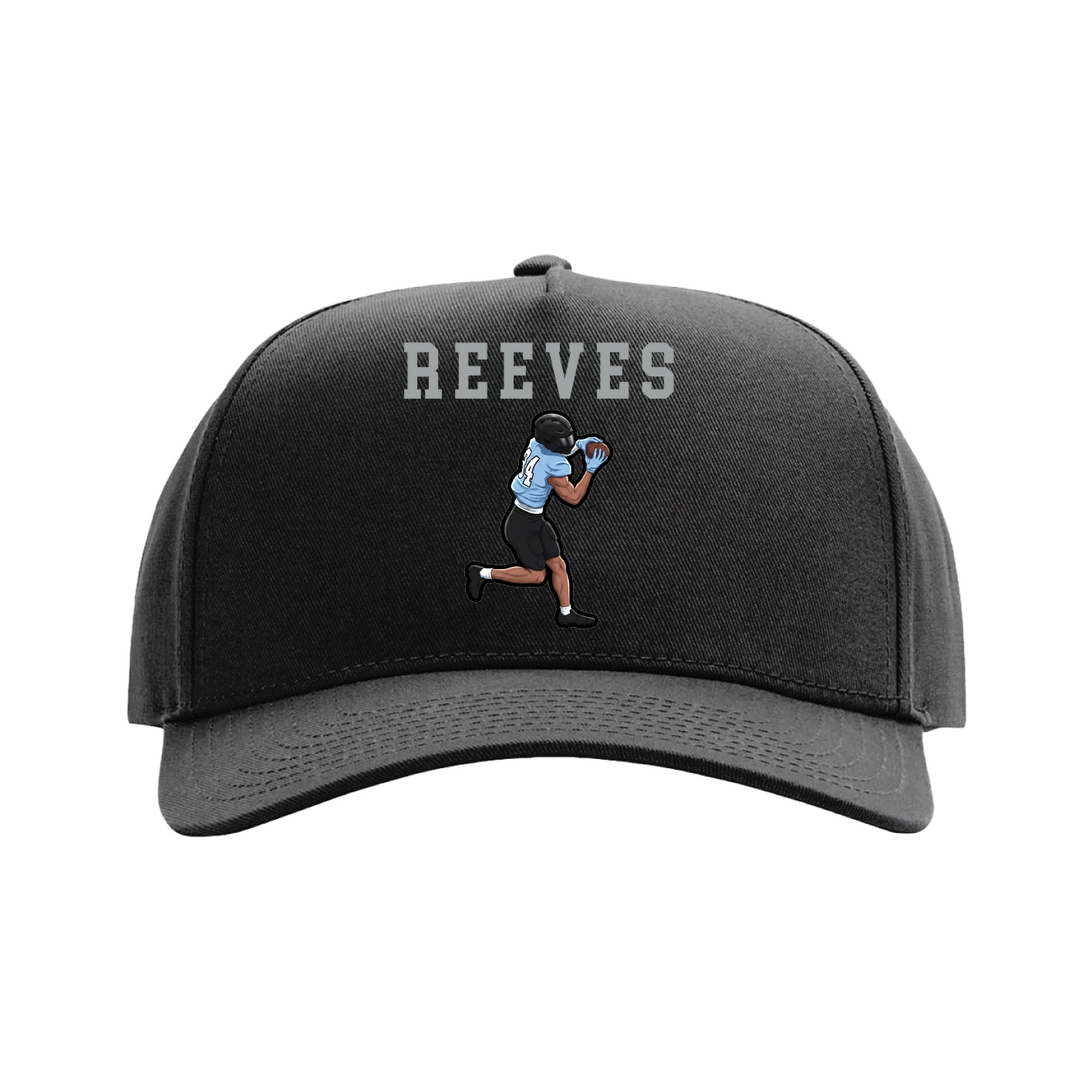 Full Fabric Five-Panel Champ Cap — Shirsey in Black