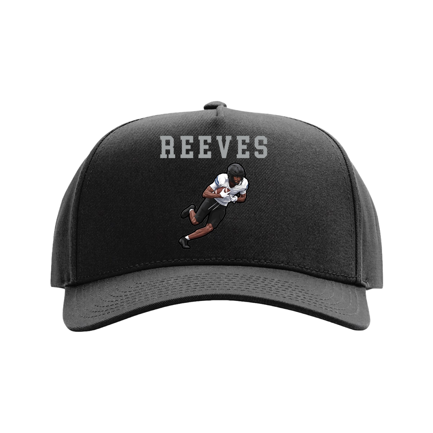 Full Fabric Five-Panel Champ Cap — Shirsey in Black