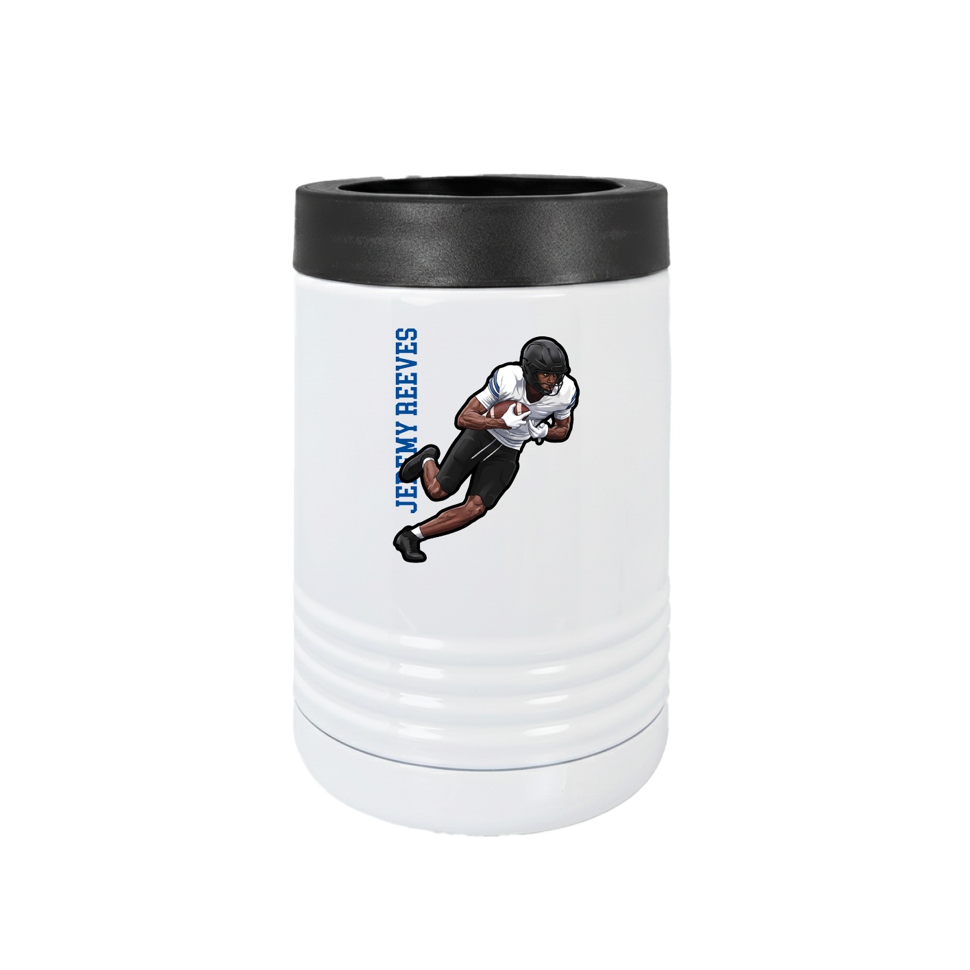 Beverage Holder — Name Vertical in White