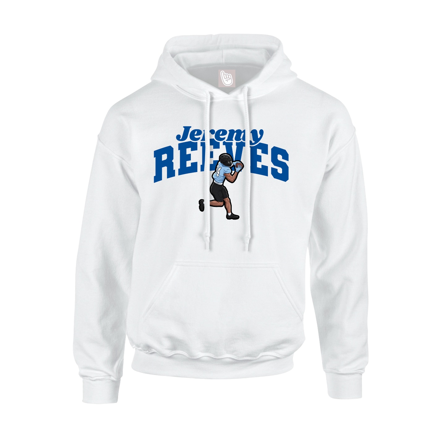 Youth Hoodie — Signature Arch in White