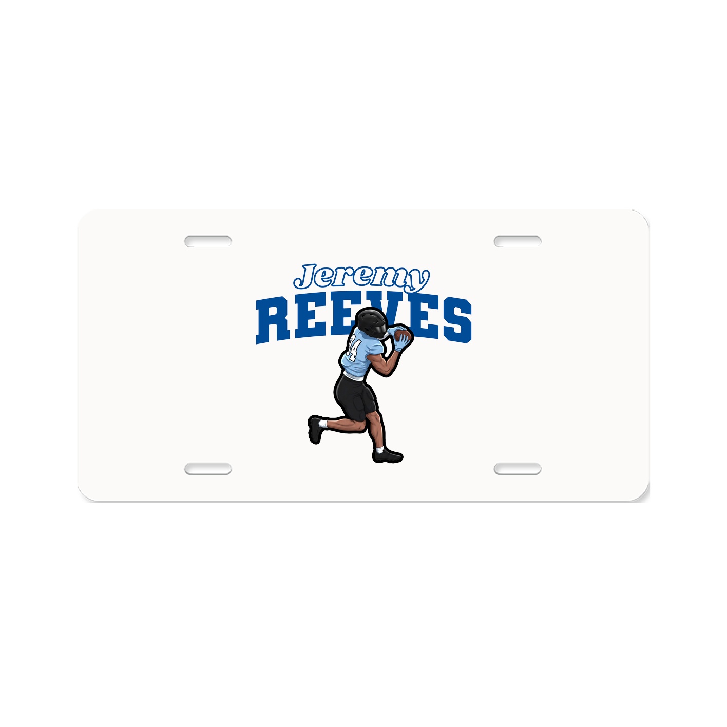 License Plate — Name Arch in Classic