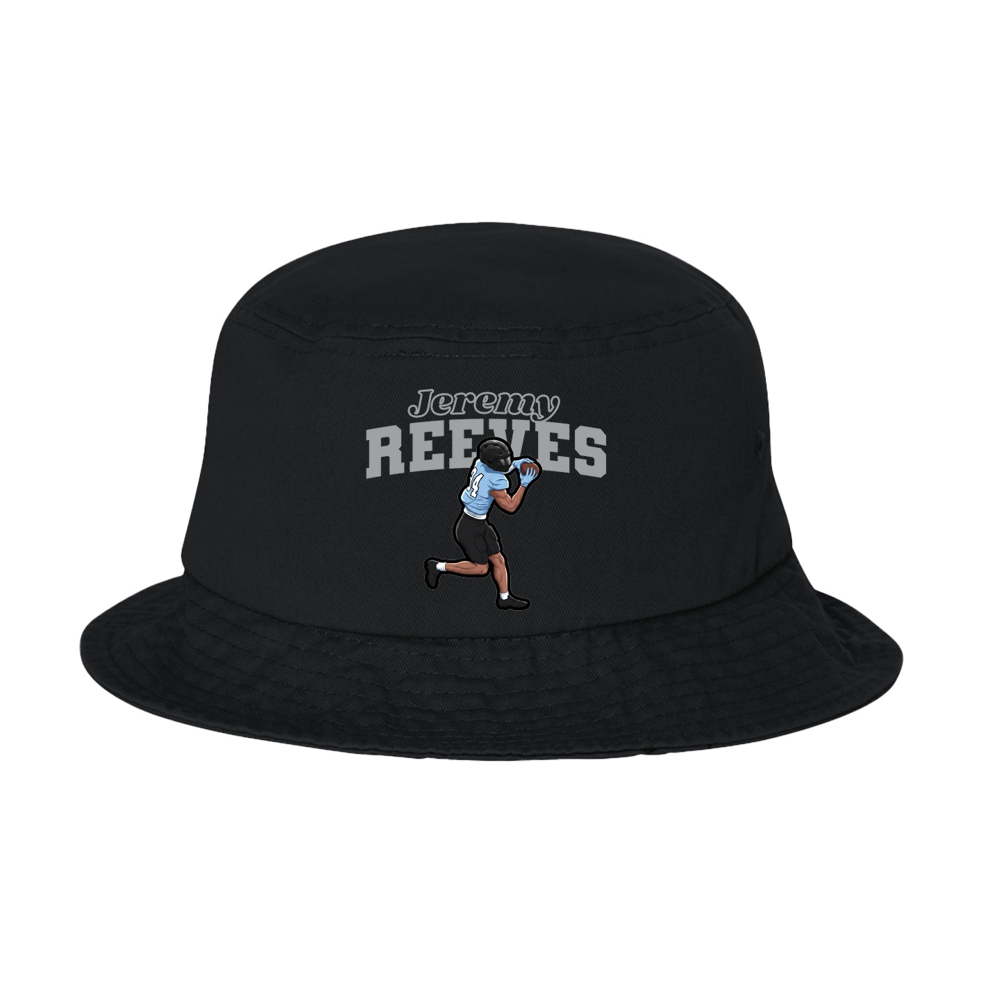 Bucket Cap — Name Arch in Black