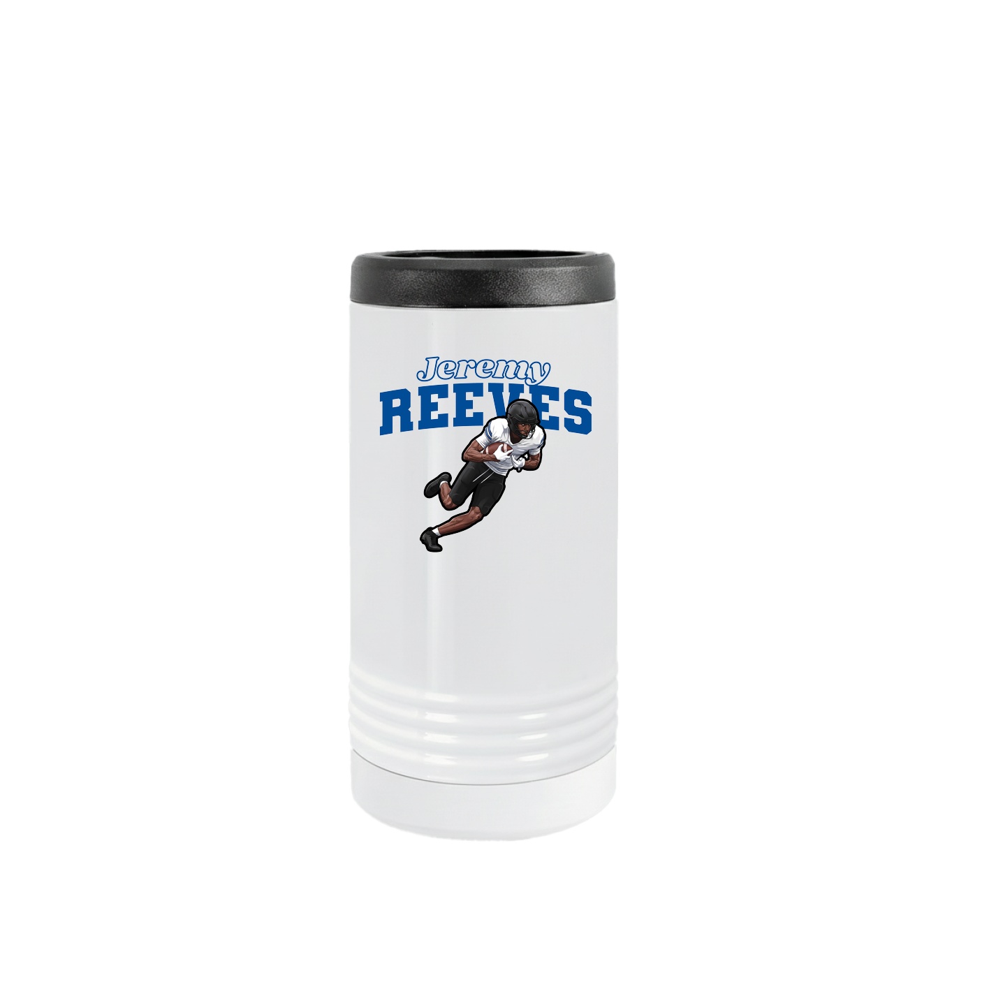 Slim Beverage Holder — Name Arch in White