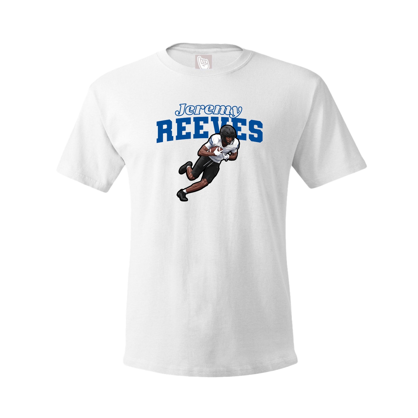 Youth Tee — Name Arch in White