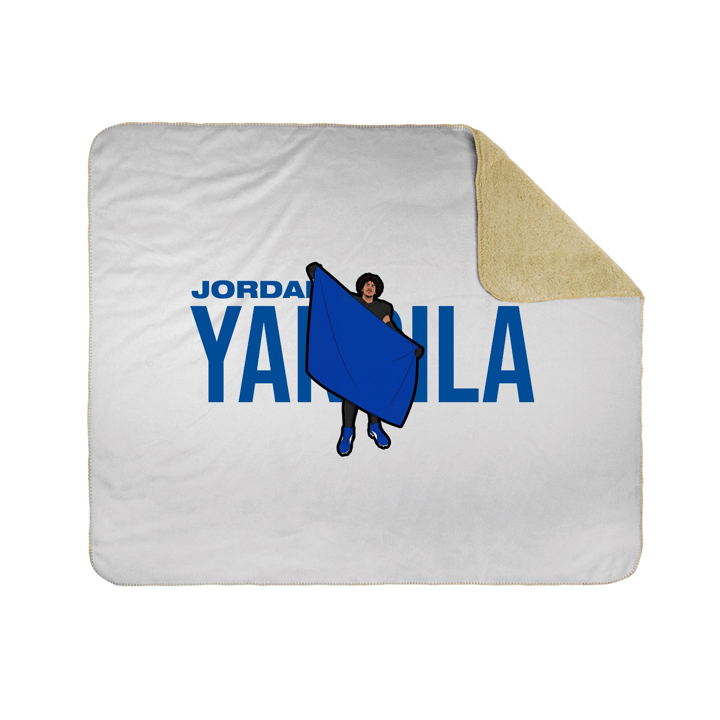 Throw Blanket — Player Name in White