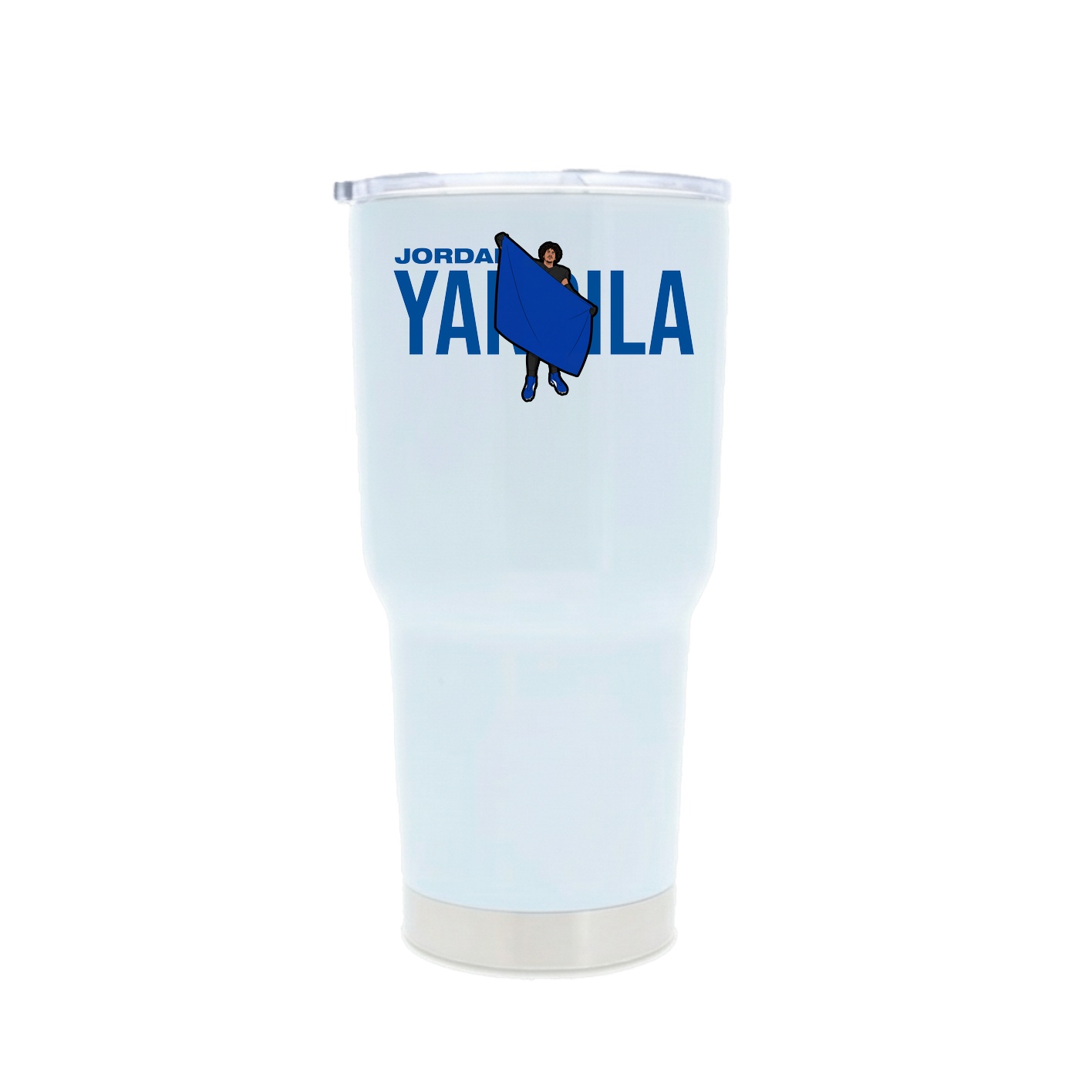 30oz Stainless Steel Tumbler — Player Name in White