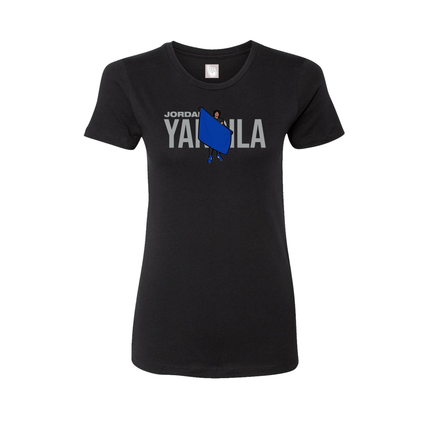 Fitted Women's Tee — Player Name in Black