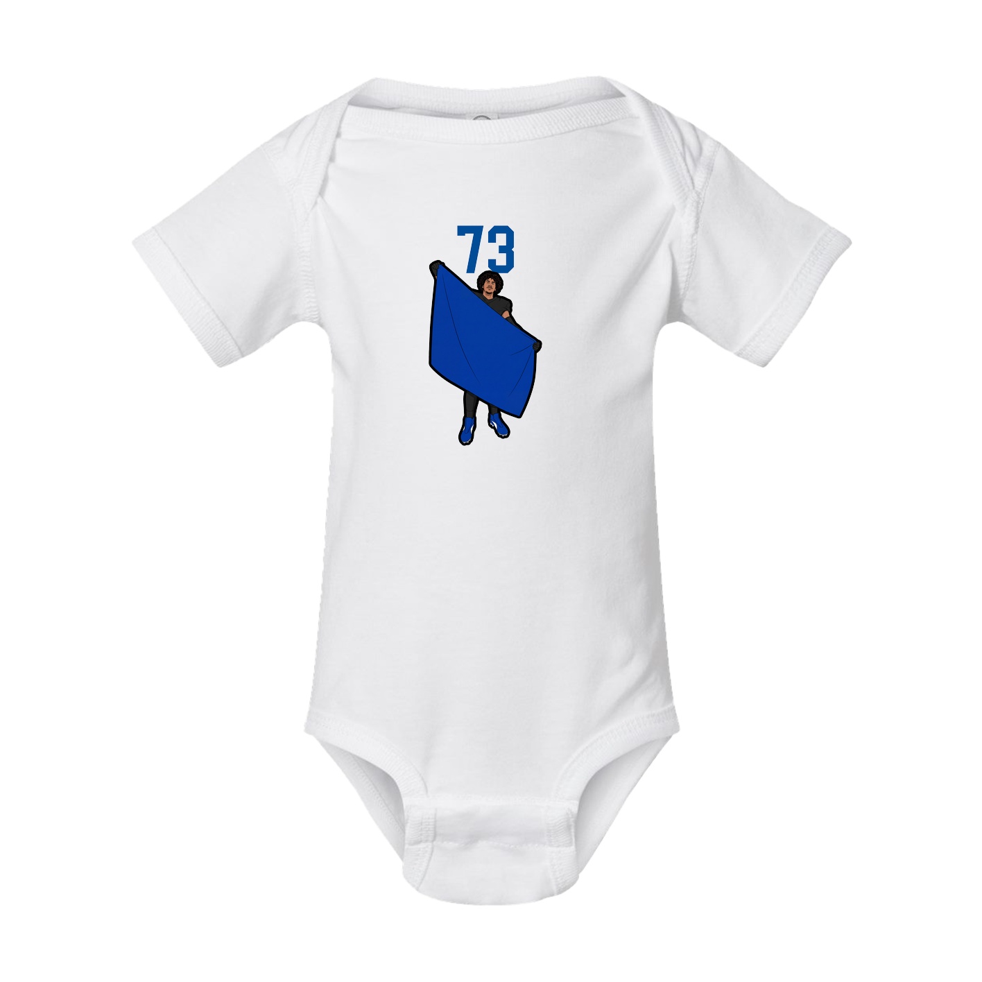 Baby Onesie — Number Top in White