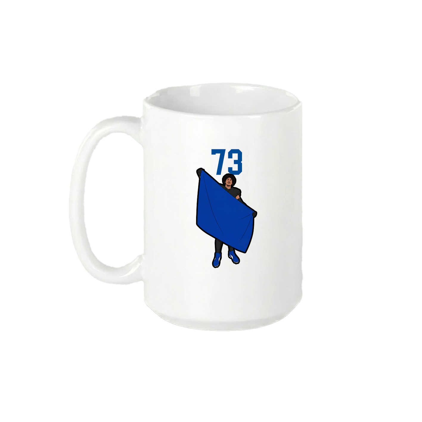 15oz Coffee Mug — Number Top in White