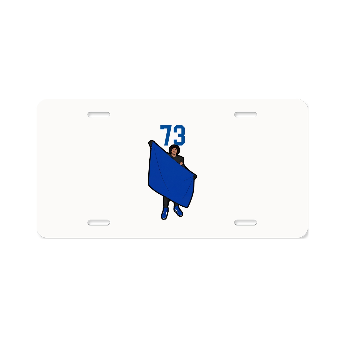 License Plate — Number Top in Classic
