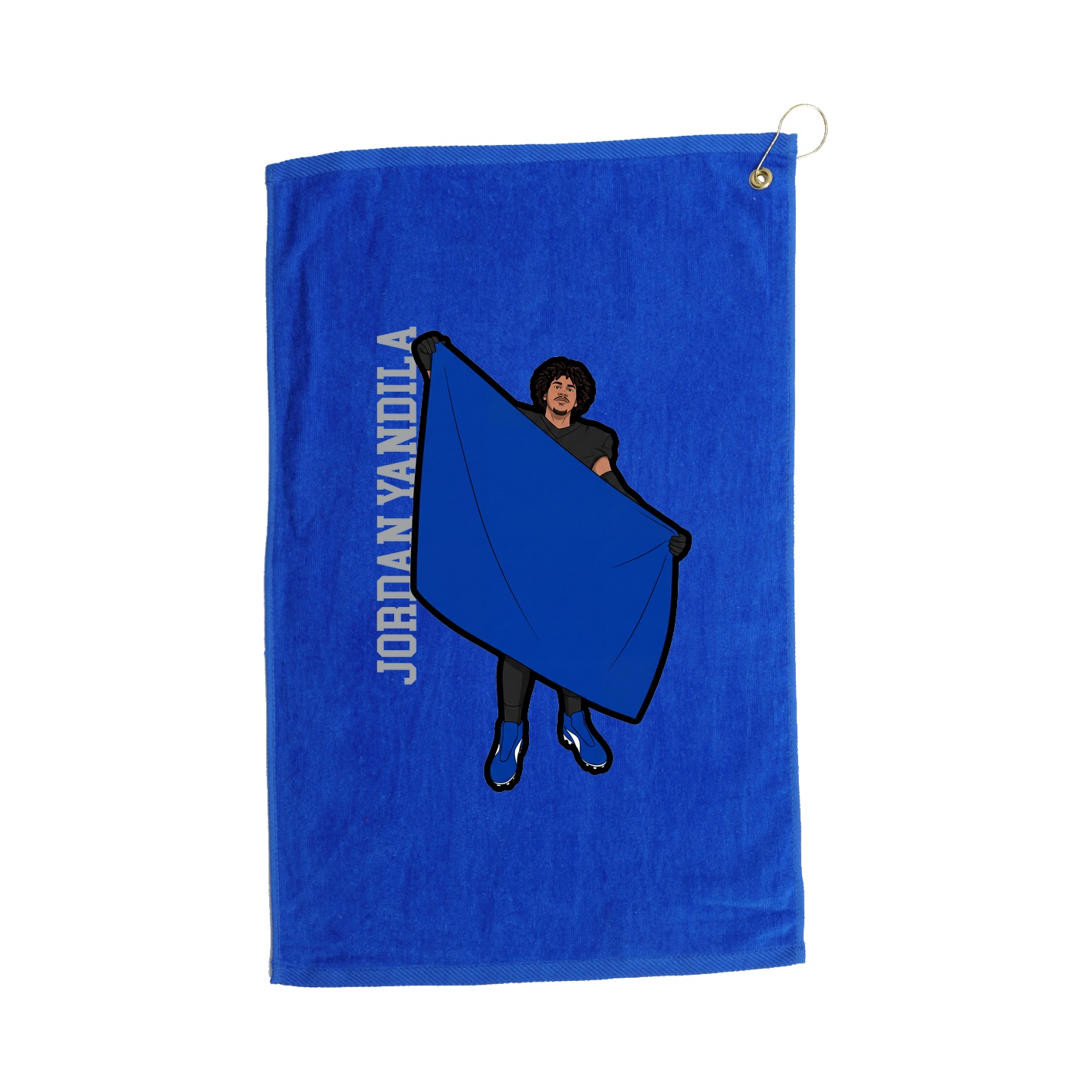 Golf Towel — Name Vertical in Royal