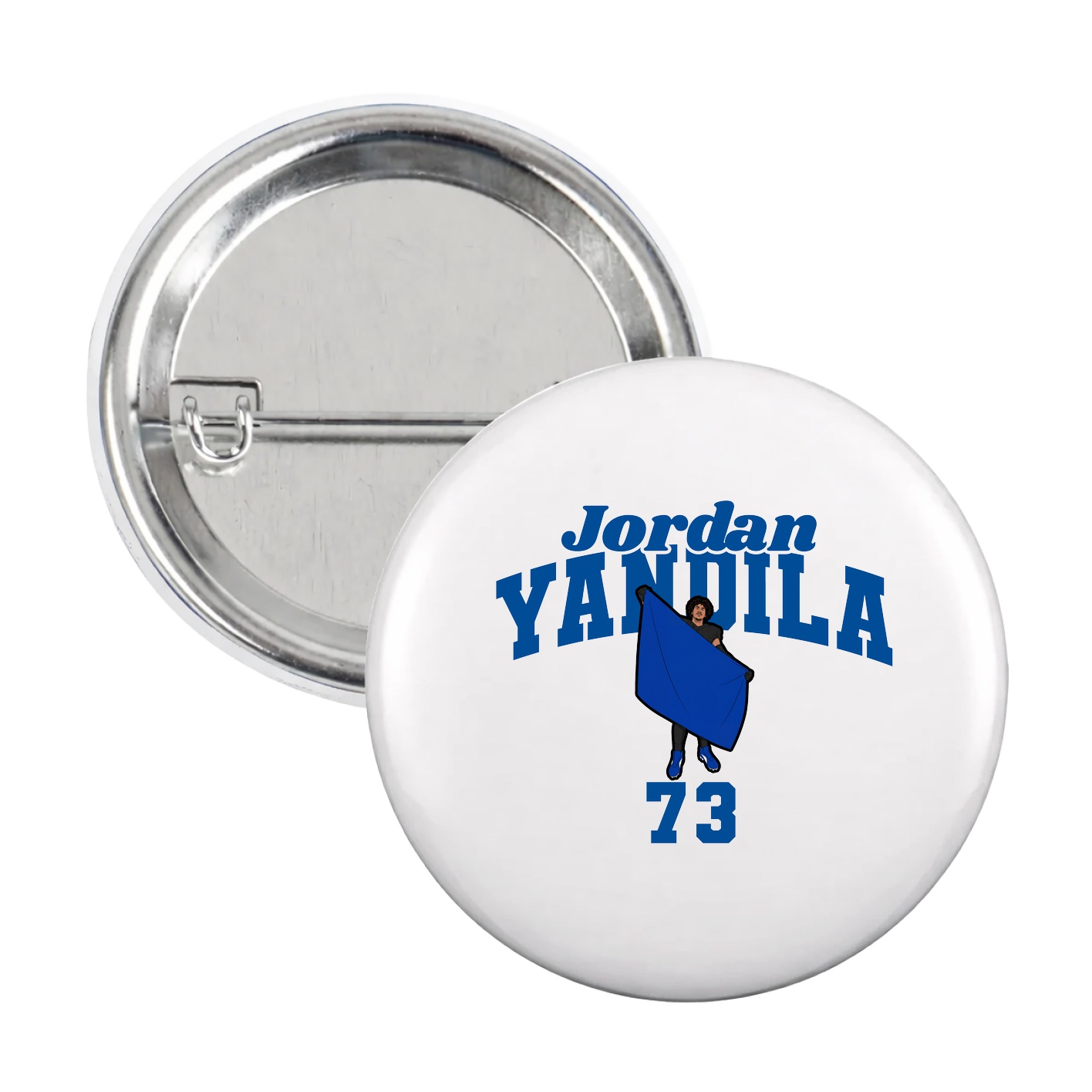 Game Day Button — Signature Arch in White