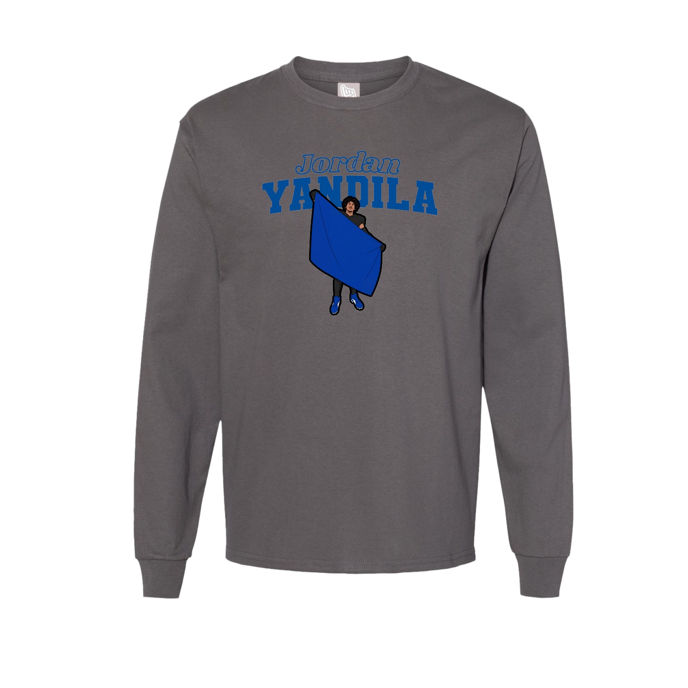 Long Sleeve Tee — Name Arch in Grey