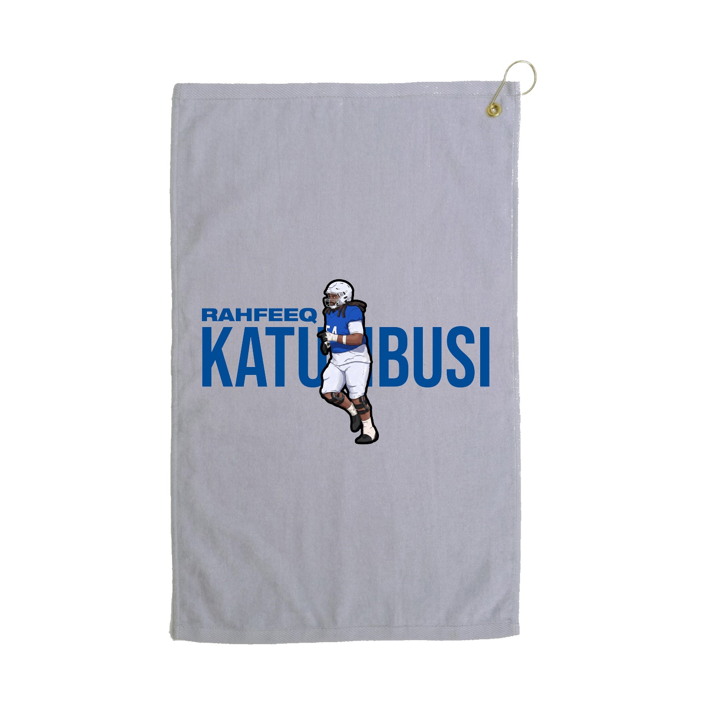 Golf Towel — Player Name in Grey