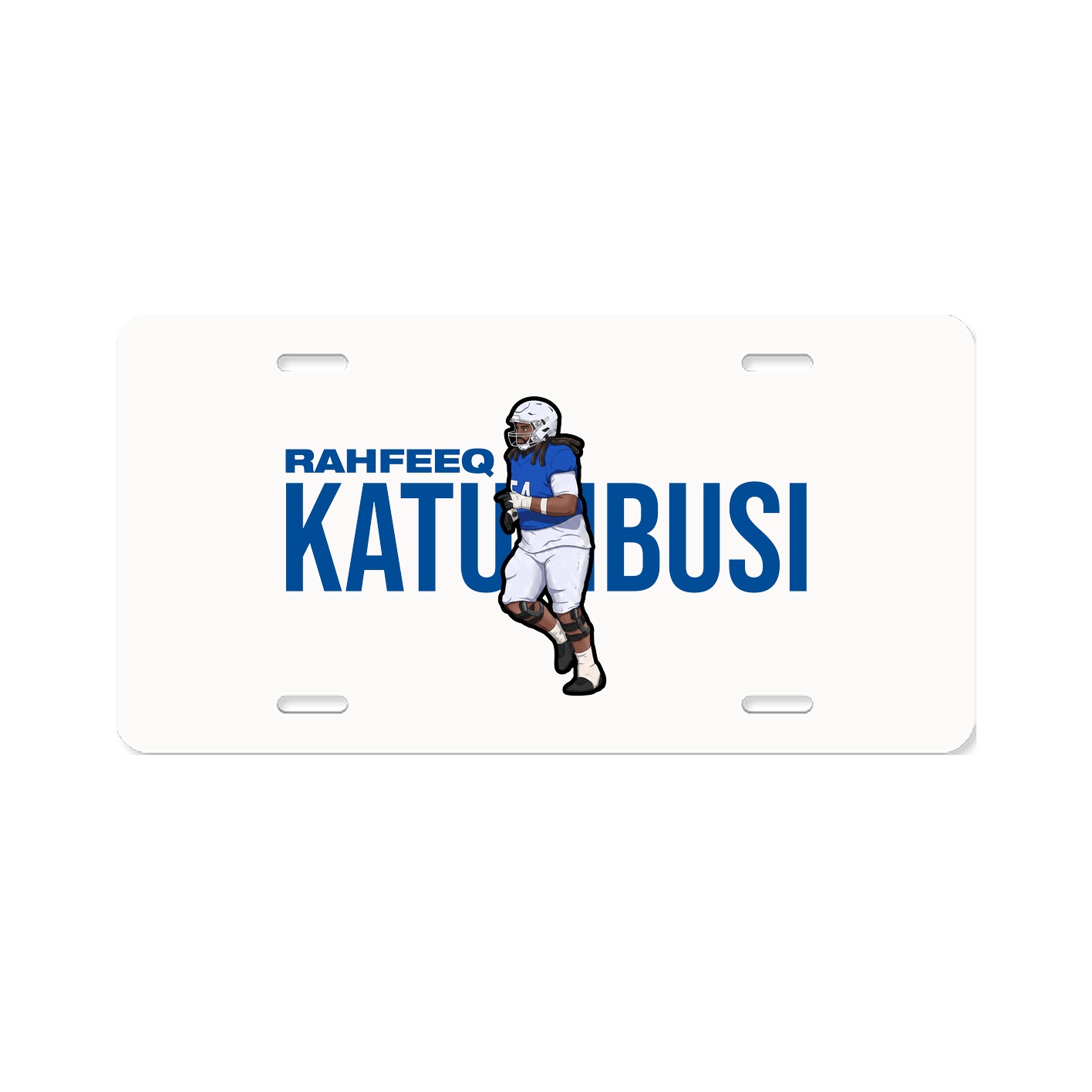 License Plate — Player Name in Classic