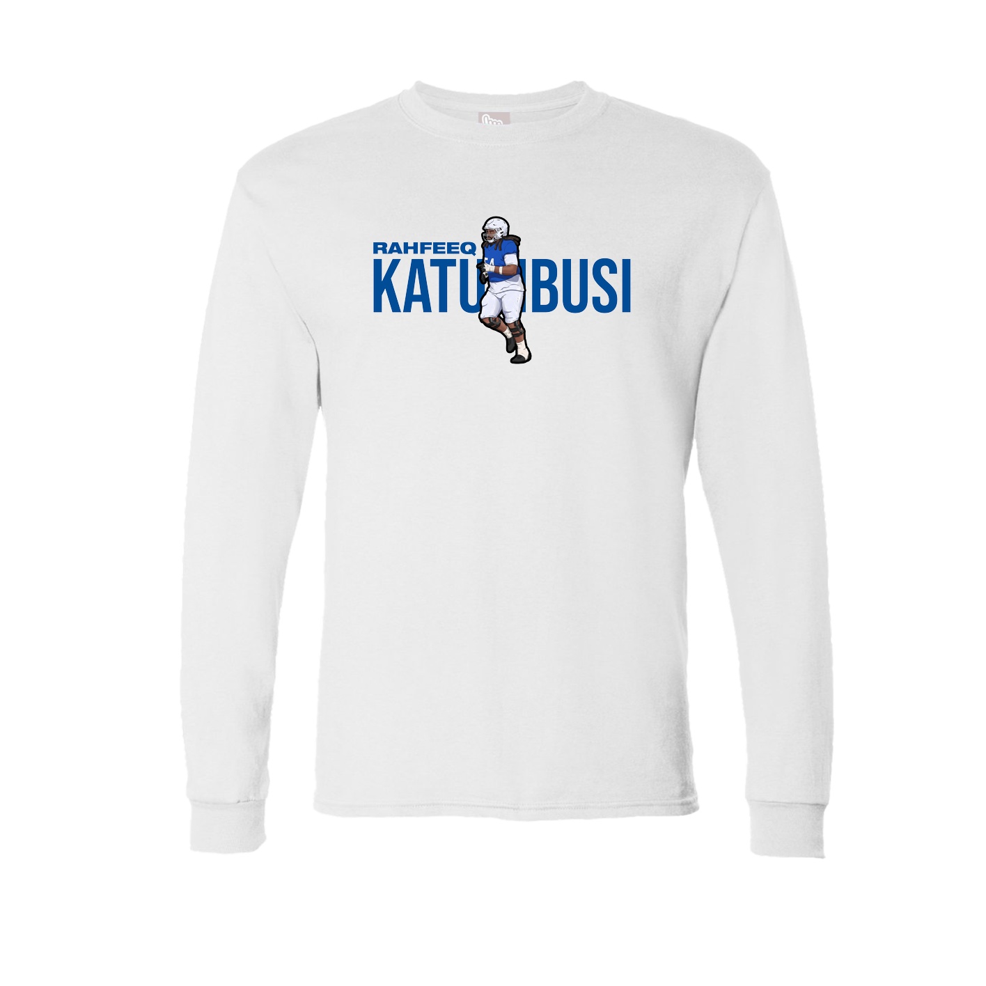Long Sleeve Tee — Player Name in White