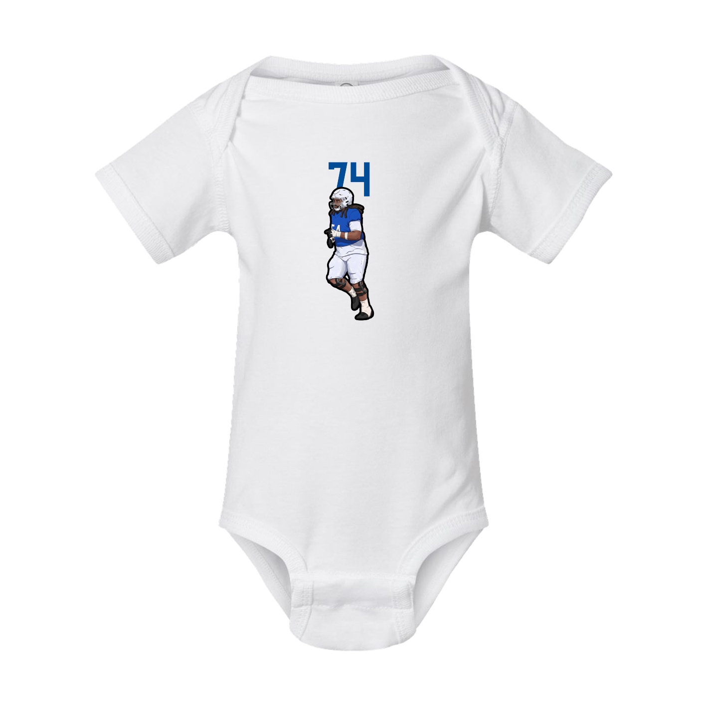 Baby Onesie — Number Top in White