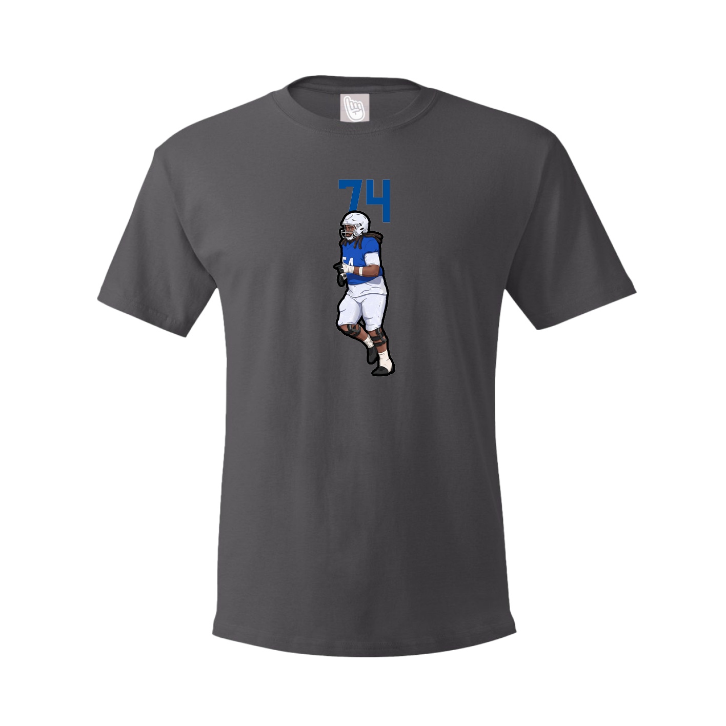 Tee — Number Top in Grey