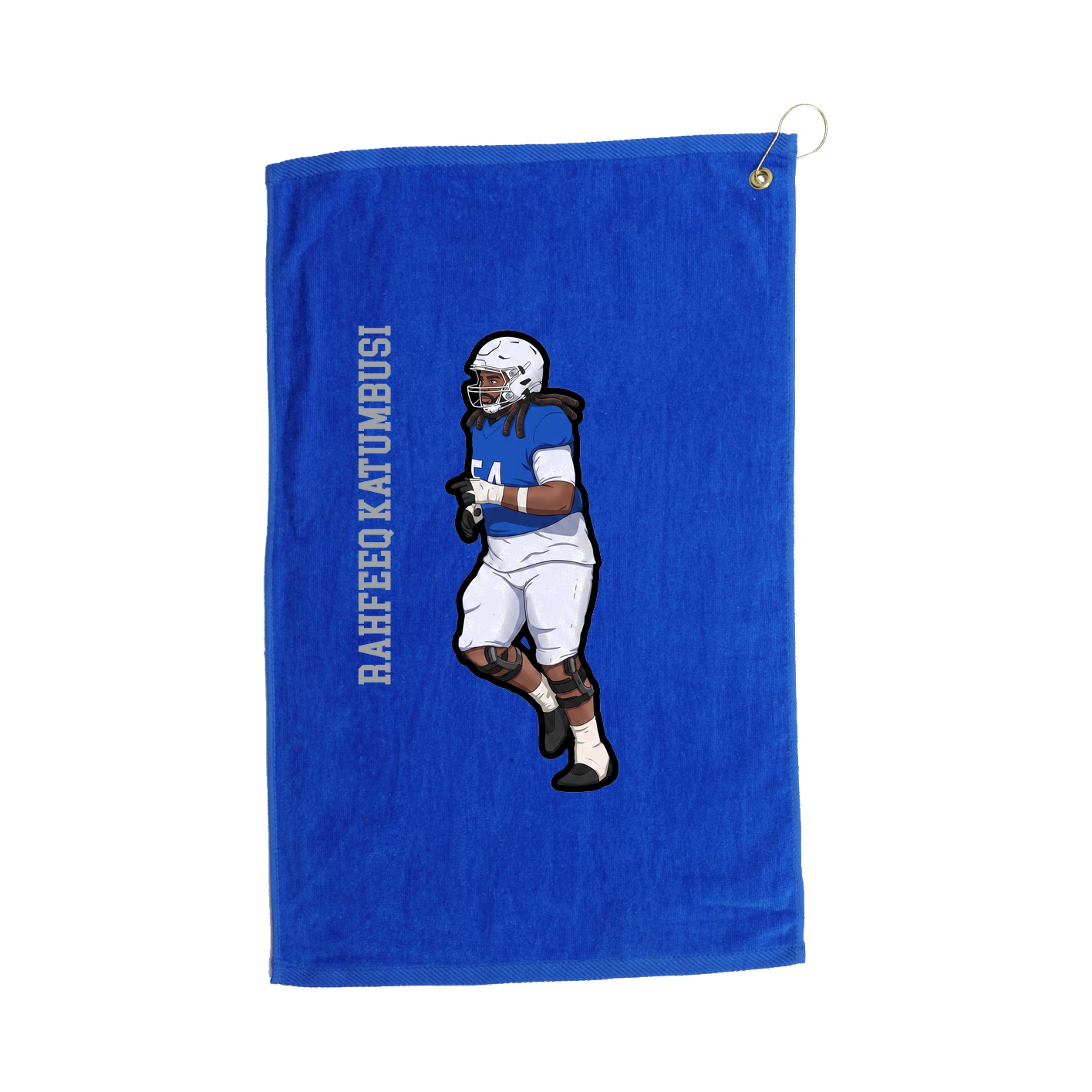 Golf Towel — Name Vertical in Royal