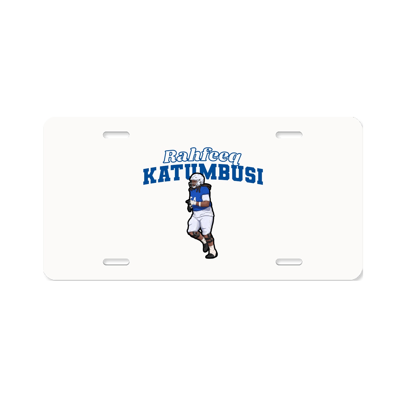 License Plate — Name Arch in Classic