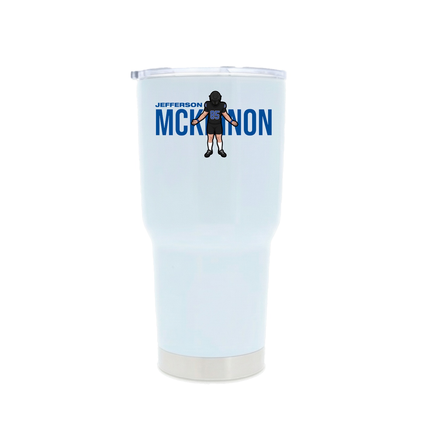 30oz Stainless Steel Tumbler — Player Name in White