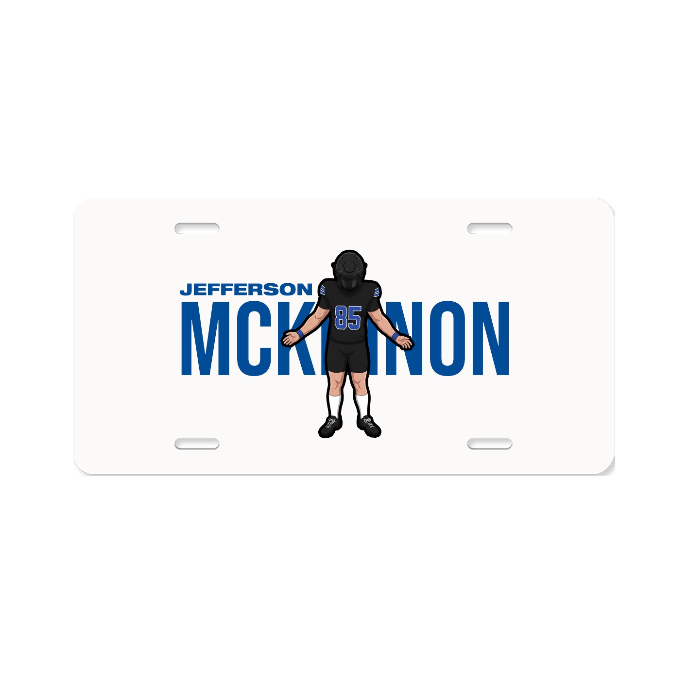 License Plate — Player Name in Classic