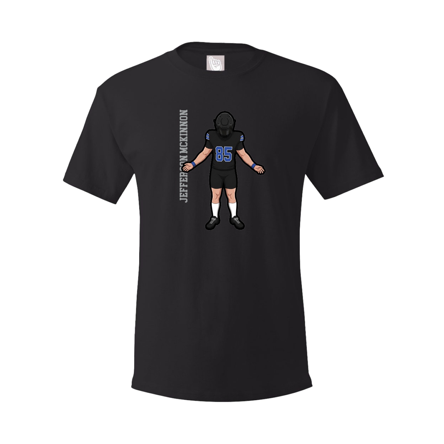 Tee — Name Vertical in Black