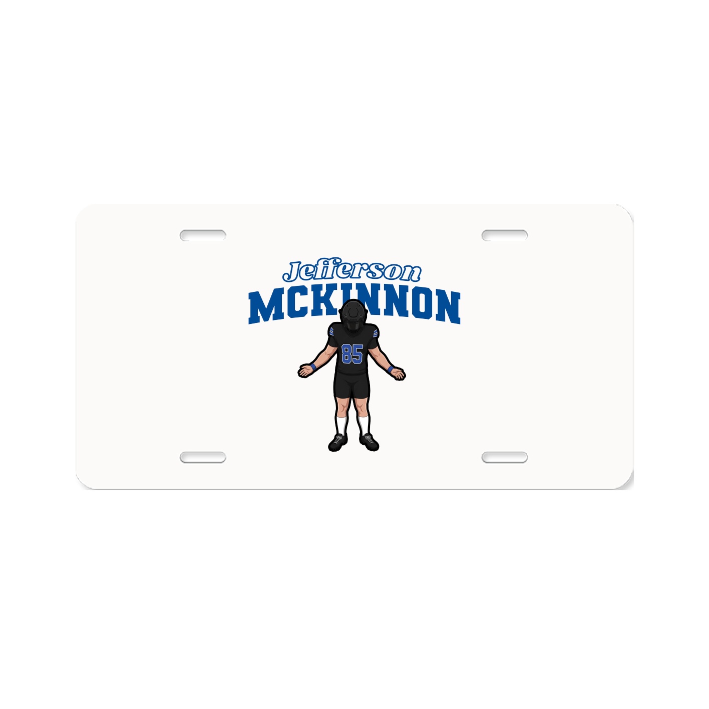 License Plate — Name Arch in Classic