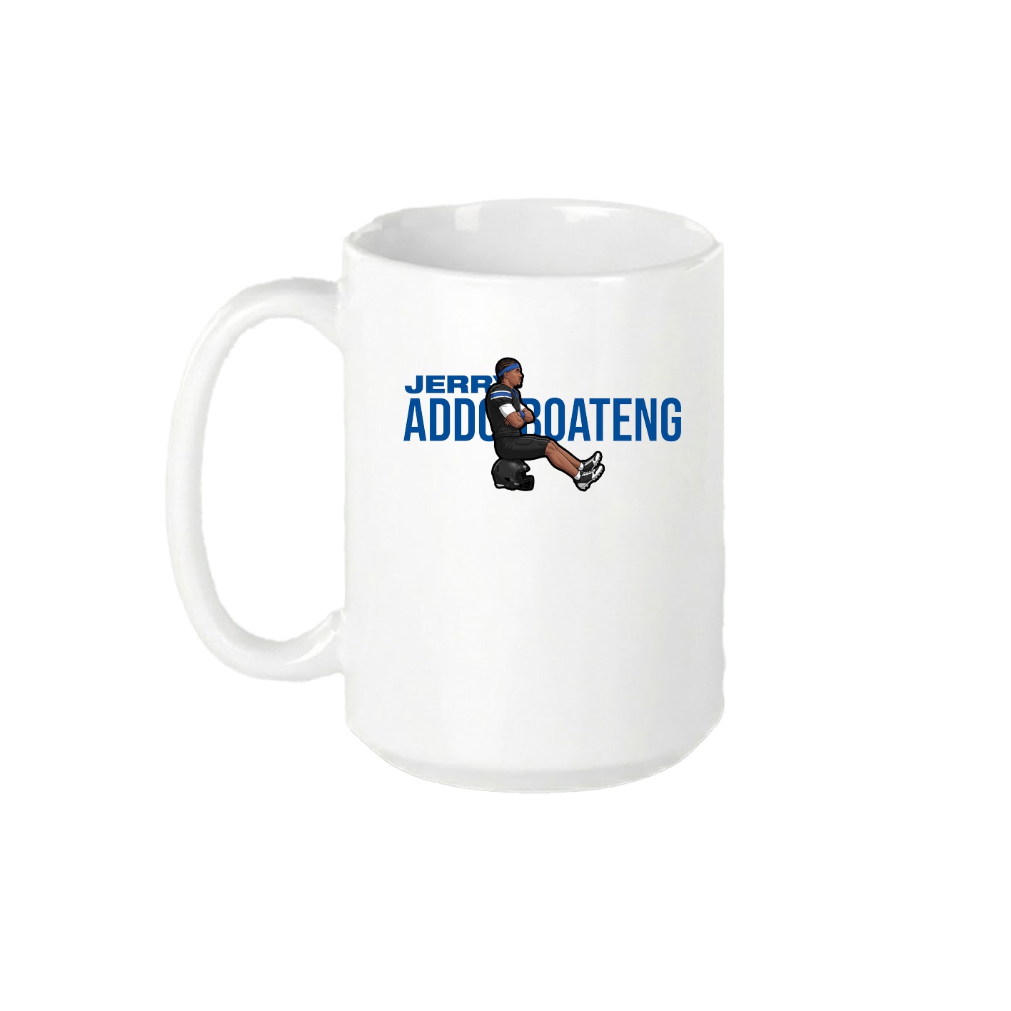 15oz Coffee Mug — Player Name in White