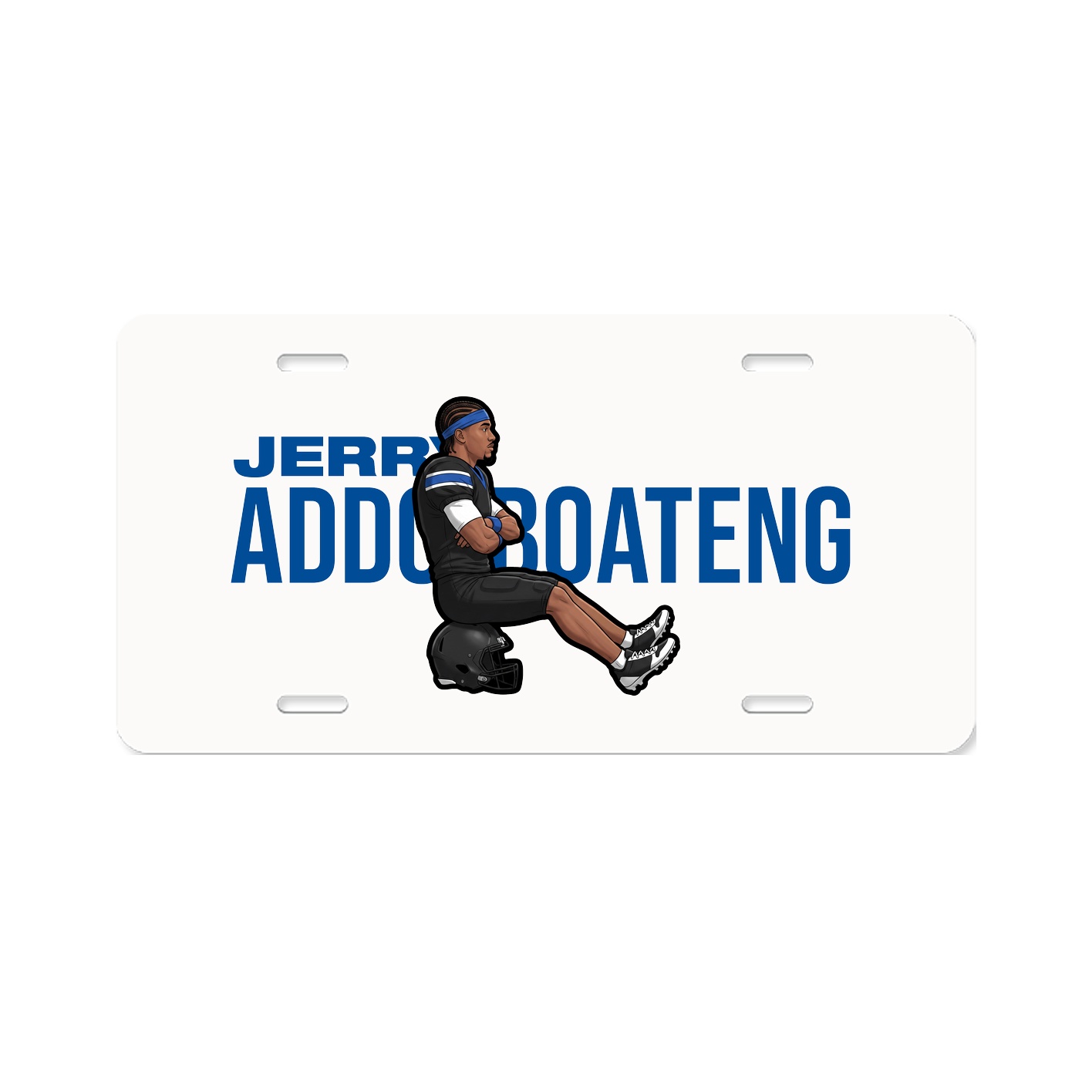 License Plate — Player Name in Classic