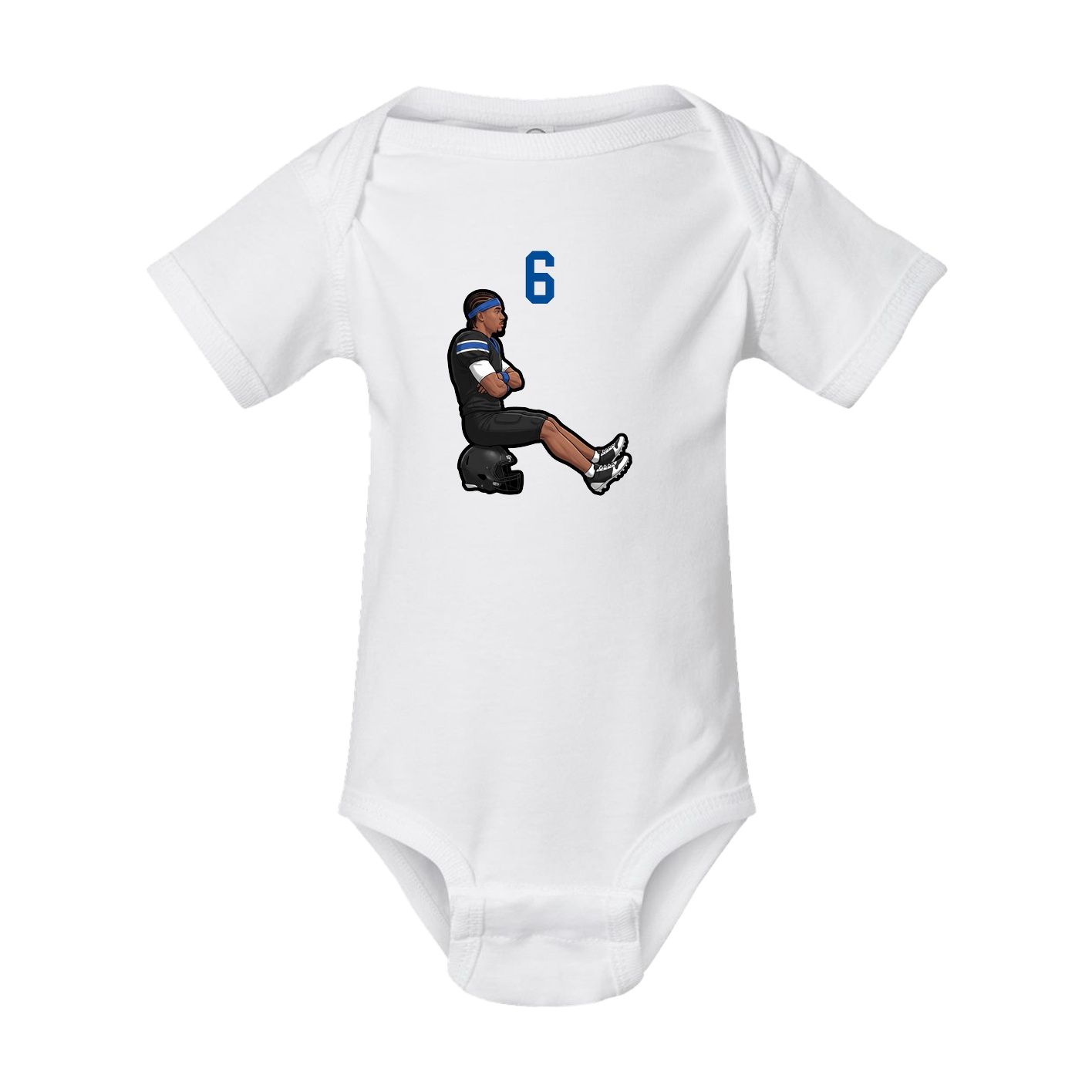 Baby Onesie — Number Top in White