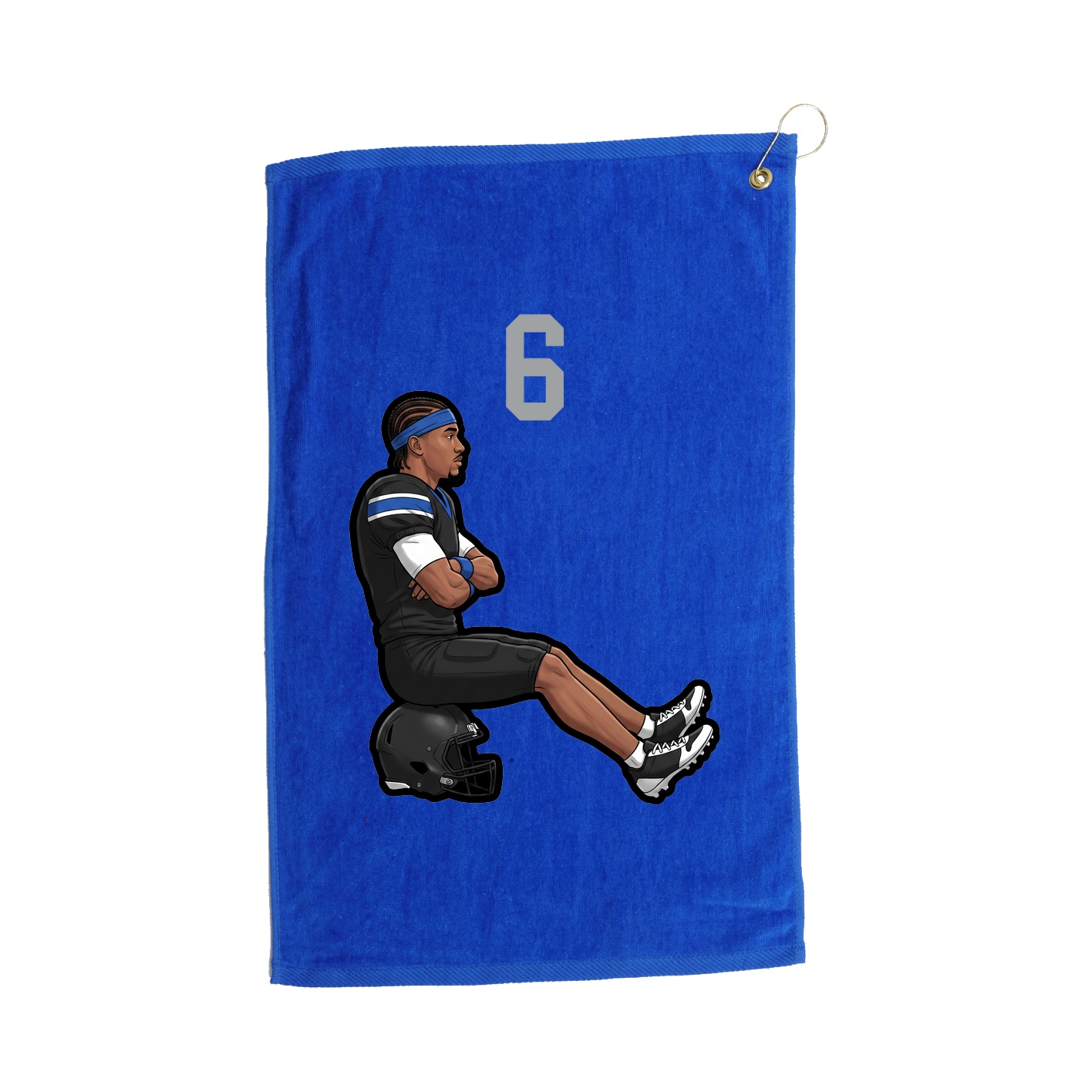 Golf Towel — Number Top in Royal