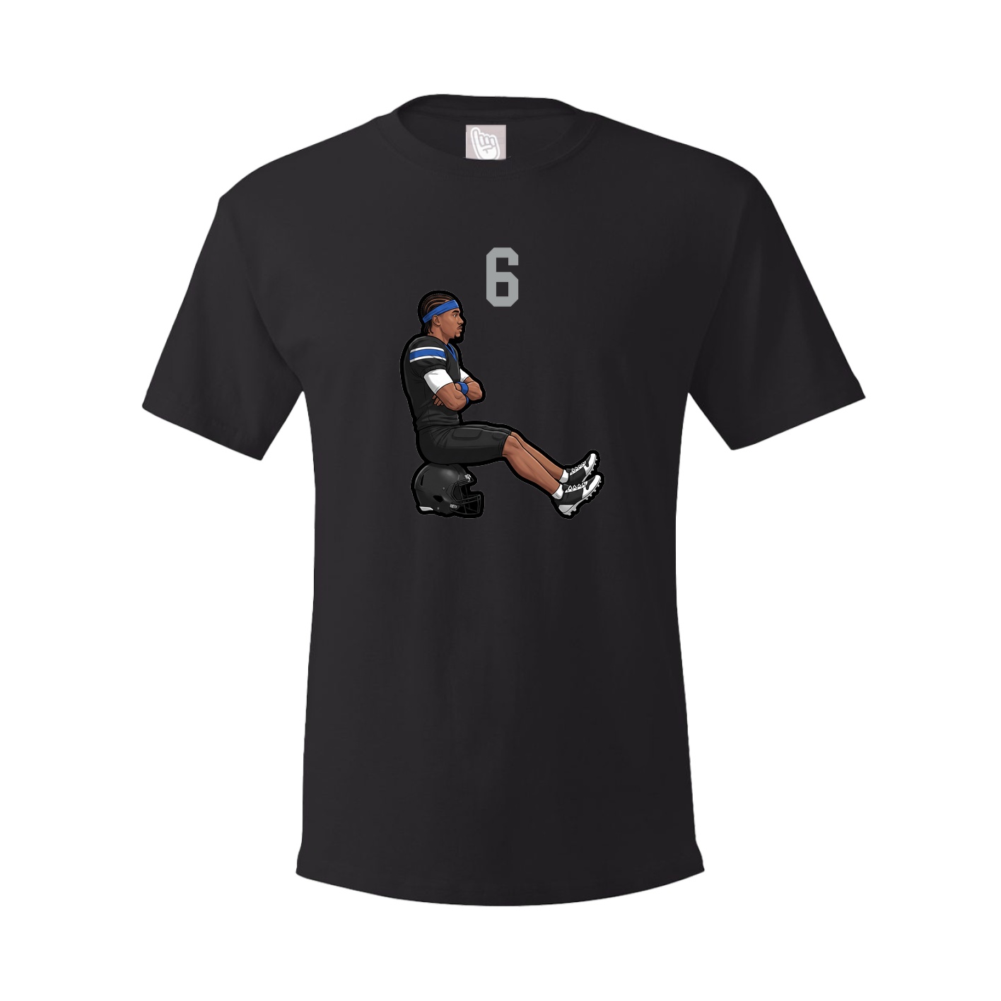 Youth Tee — Number Top in Black