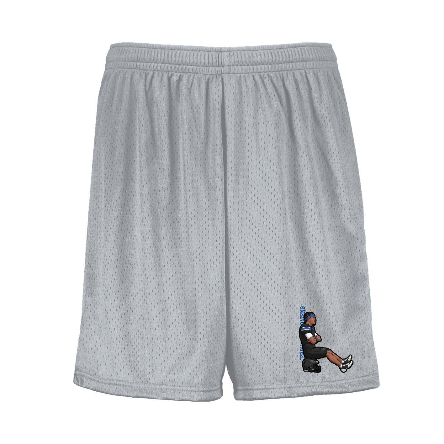 Shorts — Name Vertical in Silver