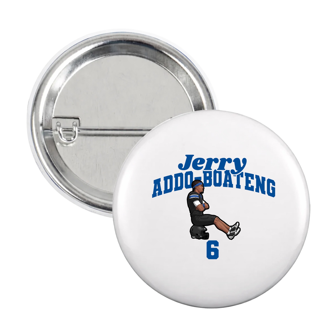 Game Day Button — Signature Arch in White