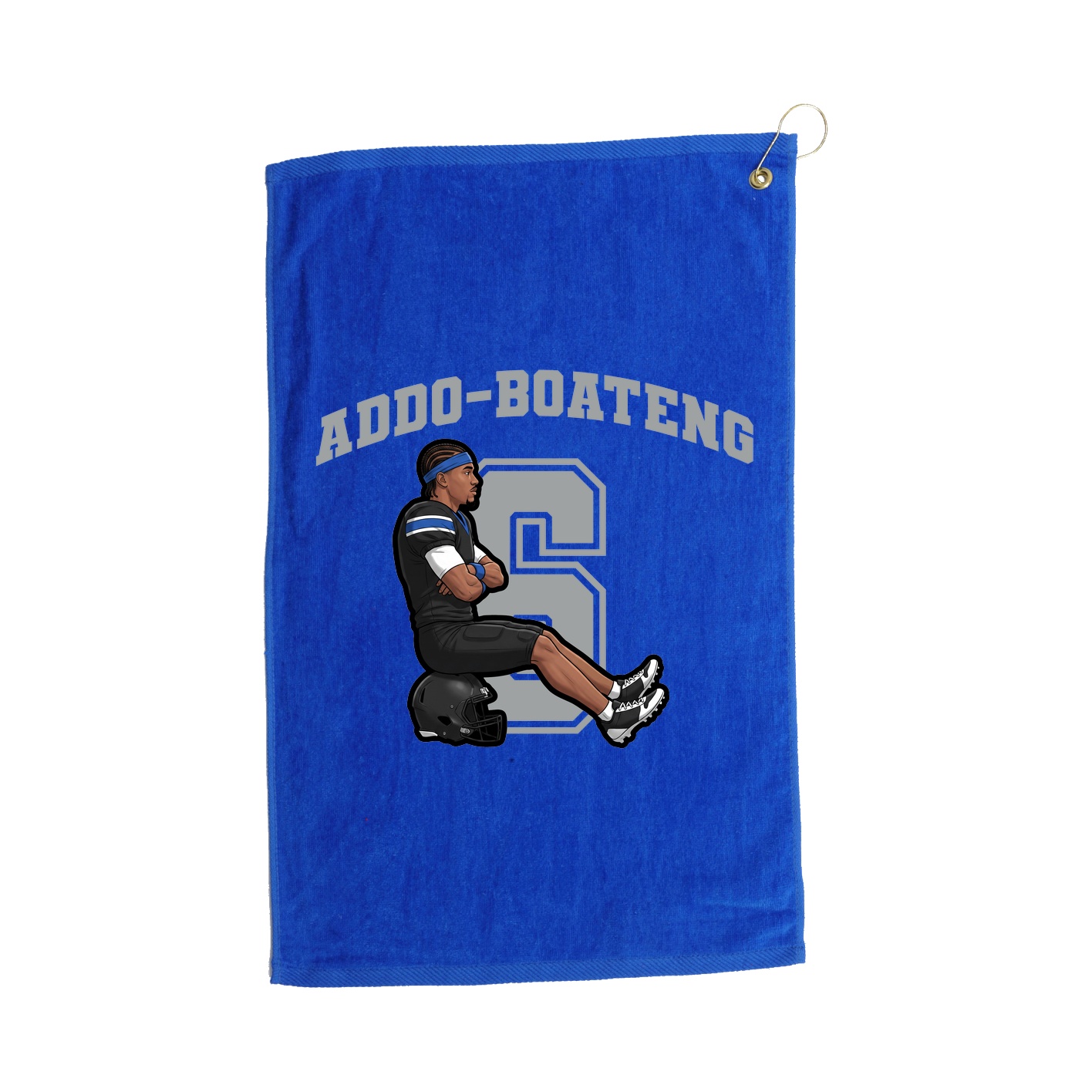 Golf Towel — Number in Royal