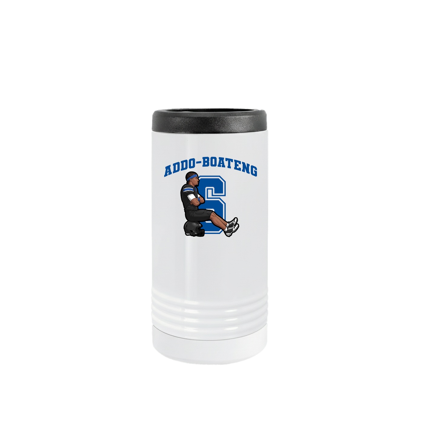 Slim Beverage Holder — Number in White