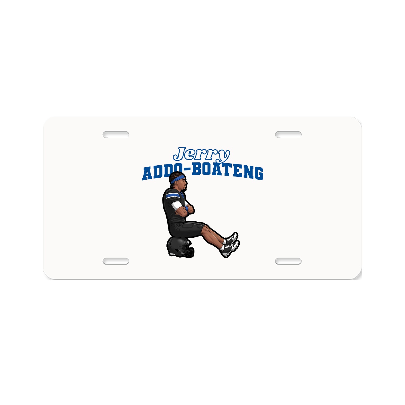 License Plate — Name Arch in Classic