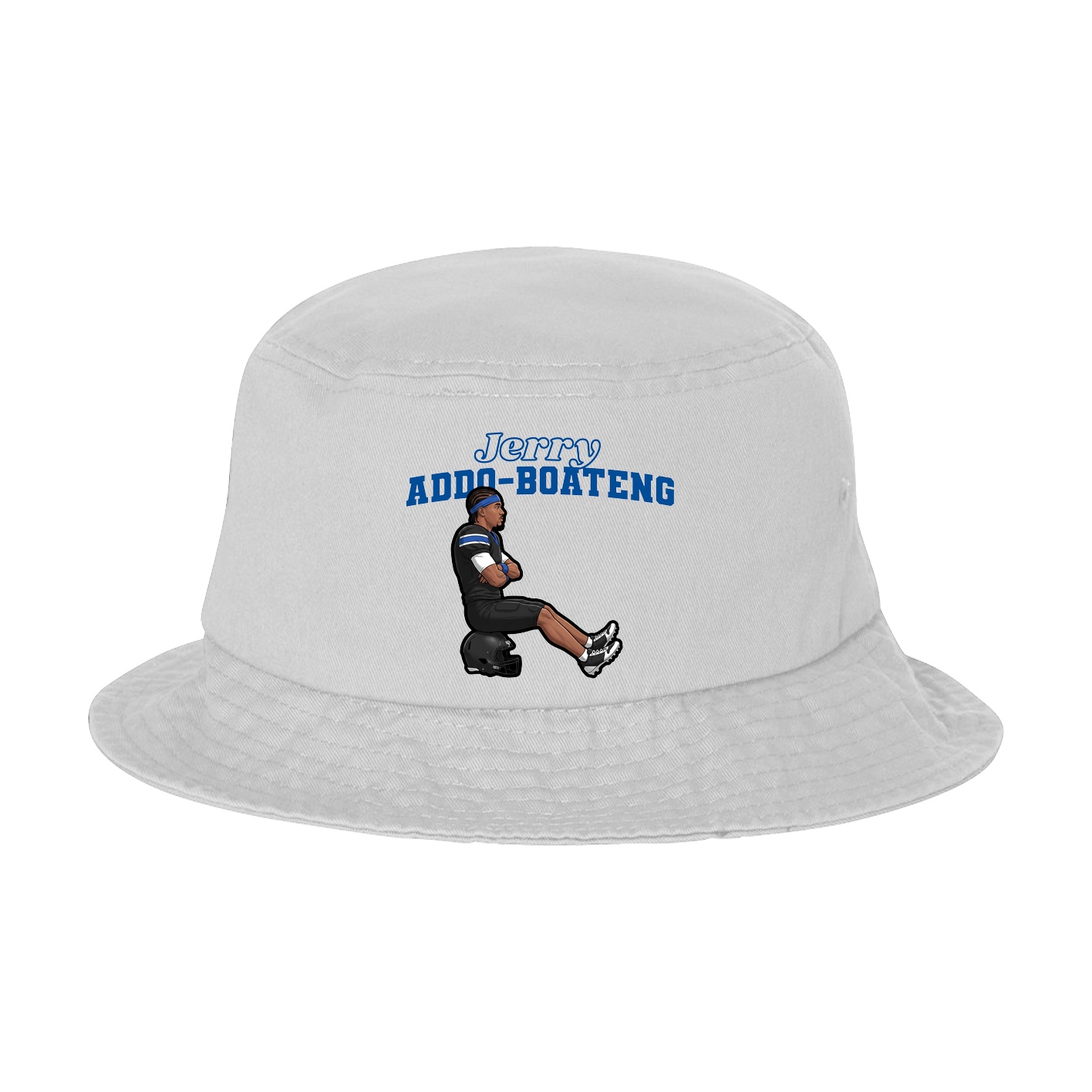 Bucket Cap — Name Arch in White