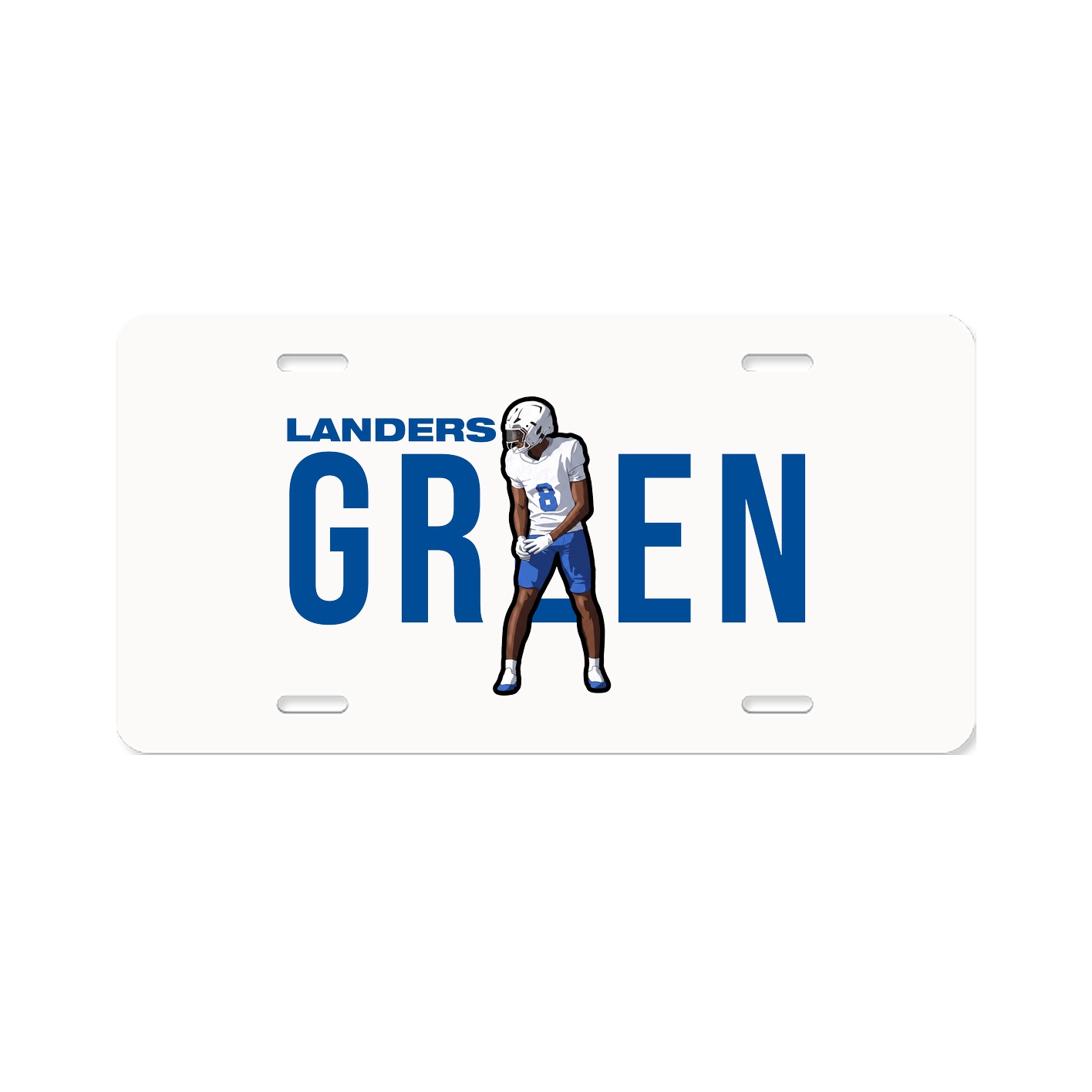 License Plate — Player Name in Classic